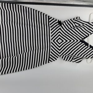 Summer MICHAEL Michael Kors Black and White Striped Dress